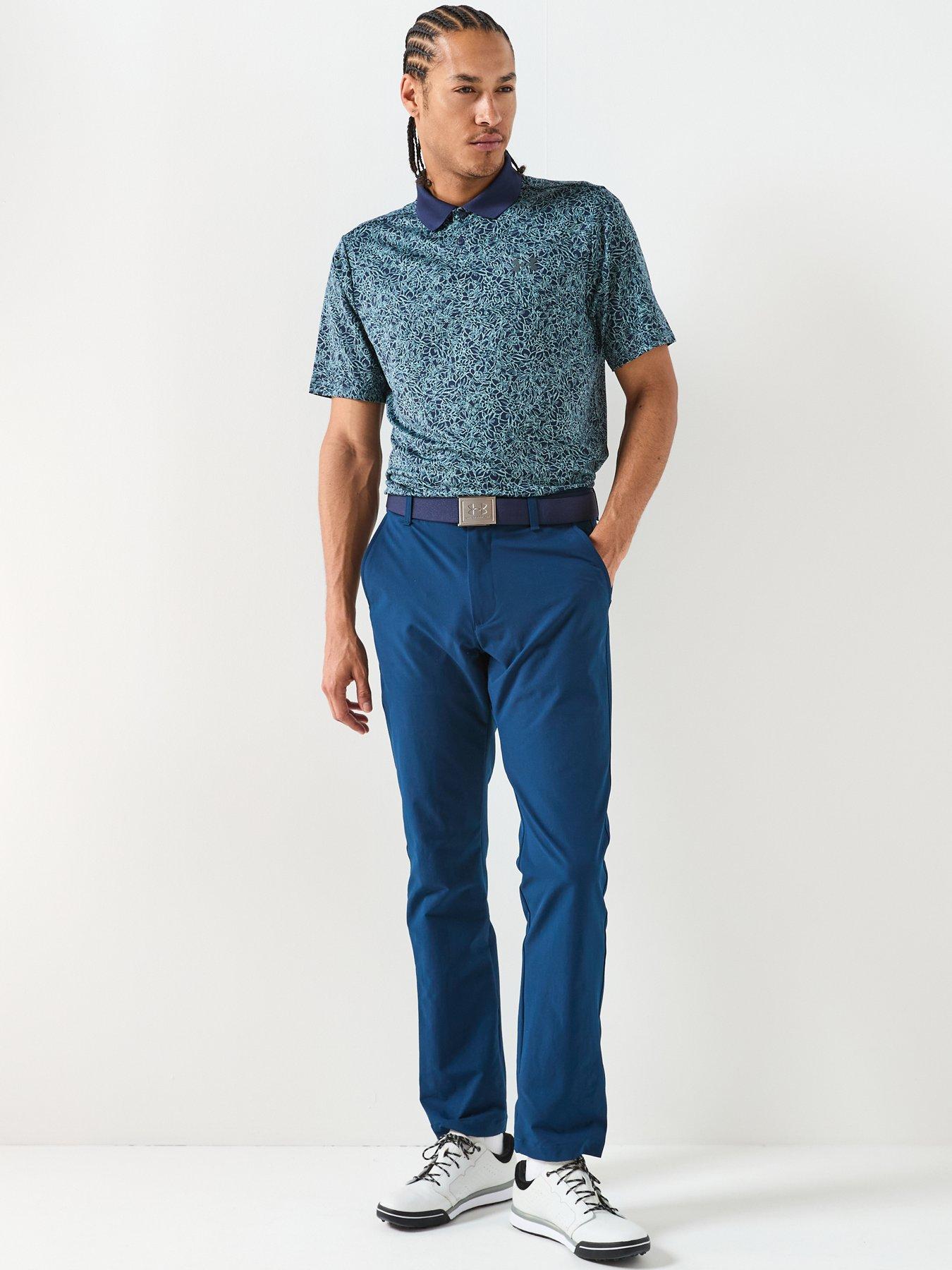 Image 3 of 6 of UNDER ARMOUR Mens Golf Matchplay Printed Polo - Navy