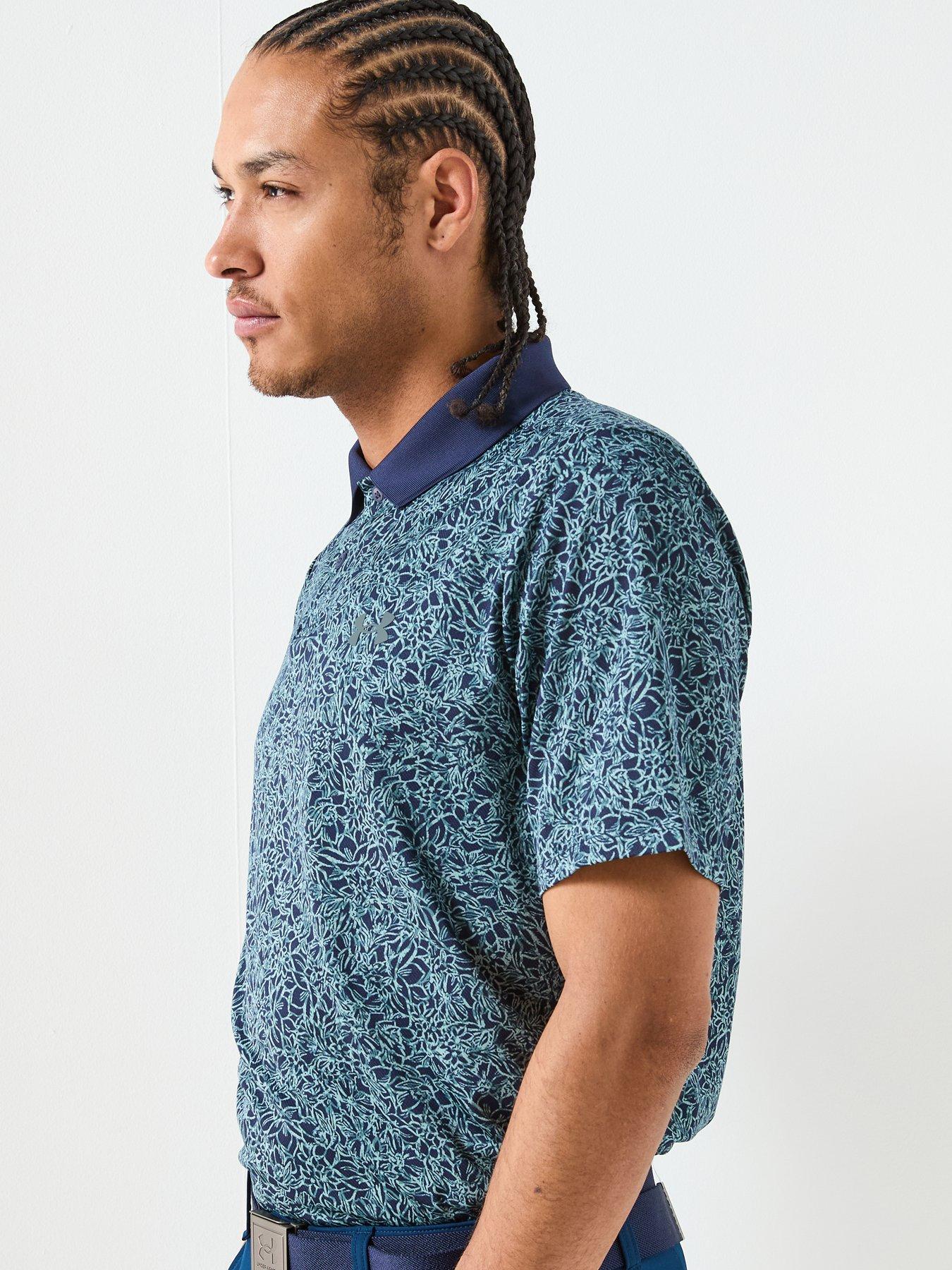 Image 5 of 6 of UNDER ARMOUR Mens Golf Matchplay Printed Polo - Navy