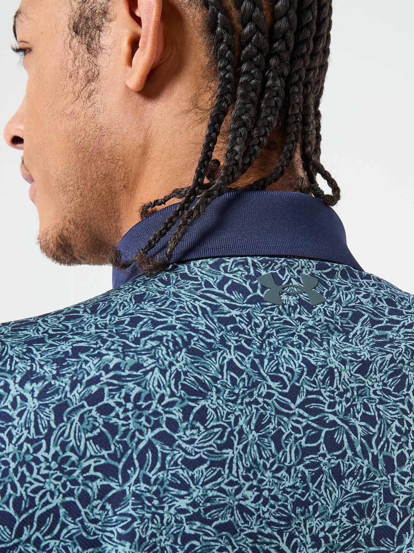 Image 6 of 6 of UNDER ARMOUR Mens Golf Matchplay Printed Polo - Navy