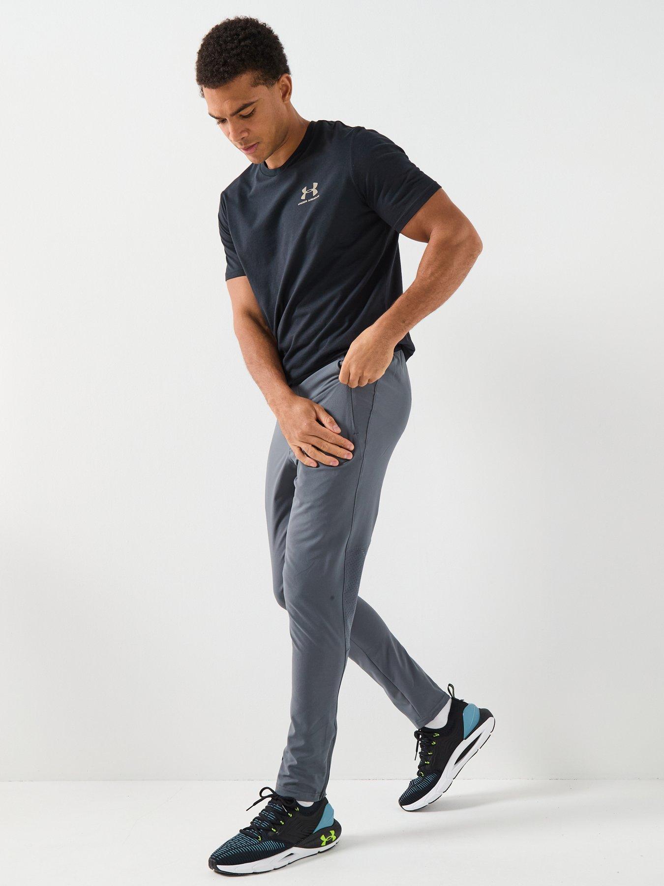  image of under-armour-mens-training-vanish-woven-tapered-pants-grey