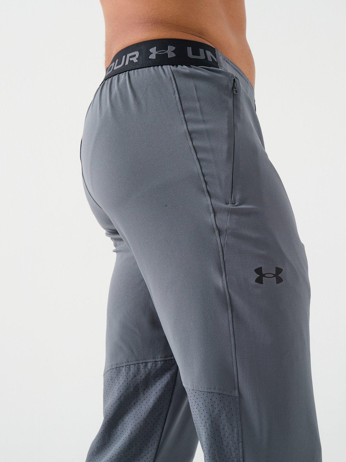  image of under-armour-mens-training-vanish-woven-tapered-pants-grey