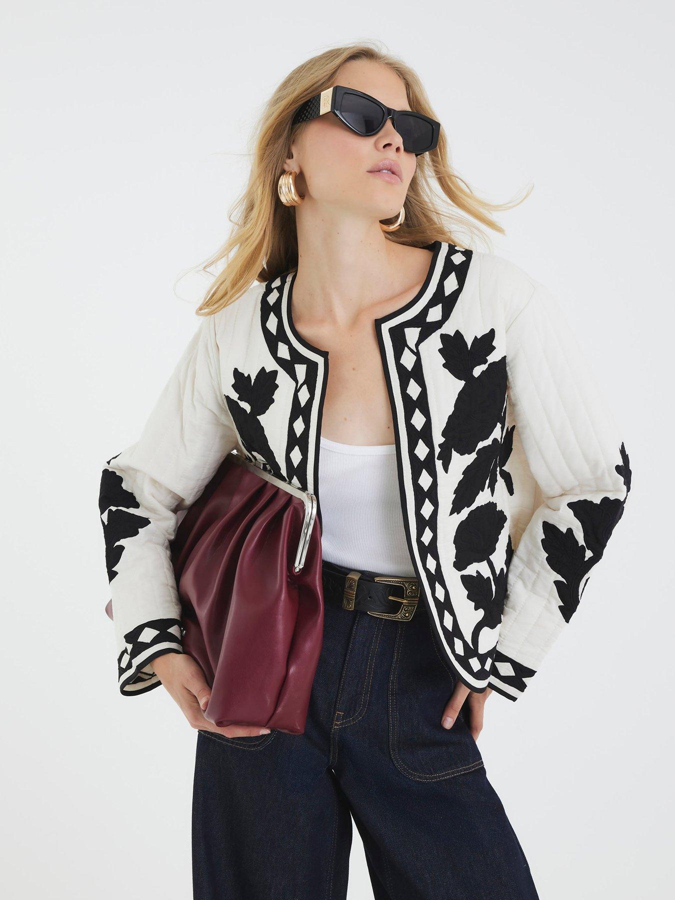 front image of river-island-long-sleeve-mono-housecoat-cream