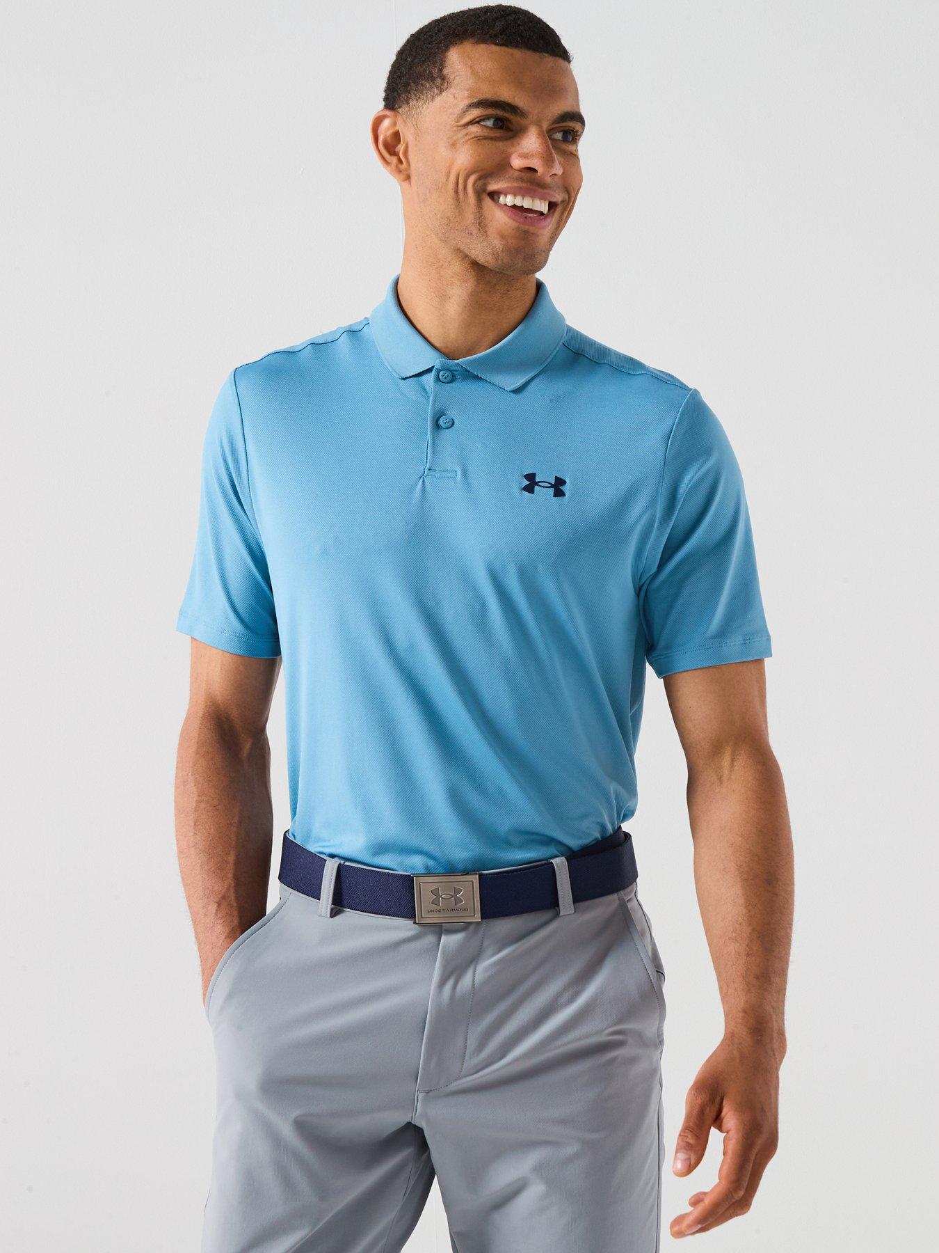 front image of under-armour-mens-golf-matchplay-polo-blue