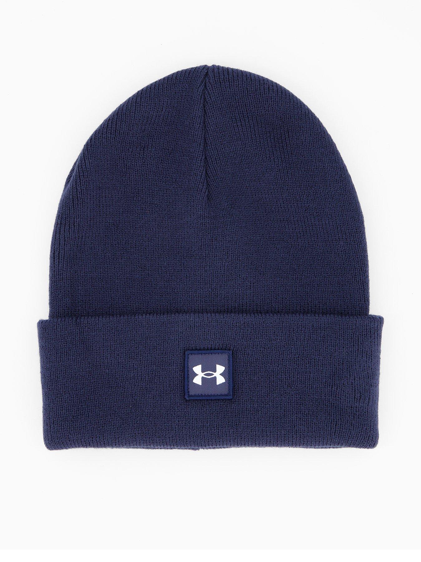  image of under-armour-mens-training-halftime-cuff-beanie-hat-navy