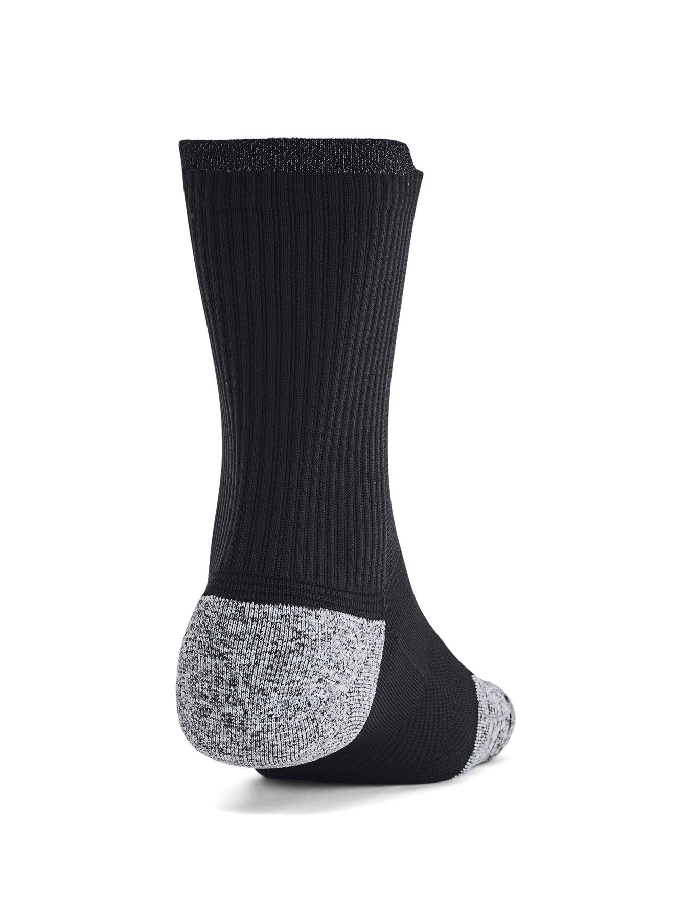 Image 3 of 3 of UNDER ARMOUR Adults Unisex Running Cushion 3Pack Crew Socks - Black