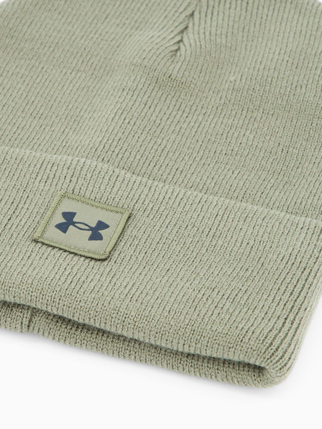  image of under-armour-mens-training-halftime-cuff-beanie-hat-green