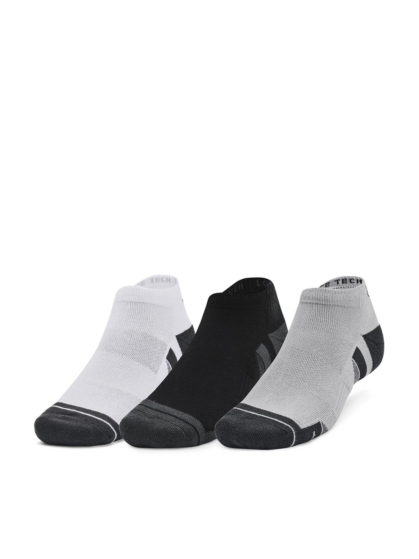 Image 1 of 4 of UNDER ARMOUR Adults Unisex Training Tech 3-Pack Low Socks - Grey