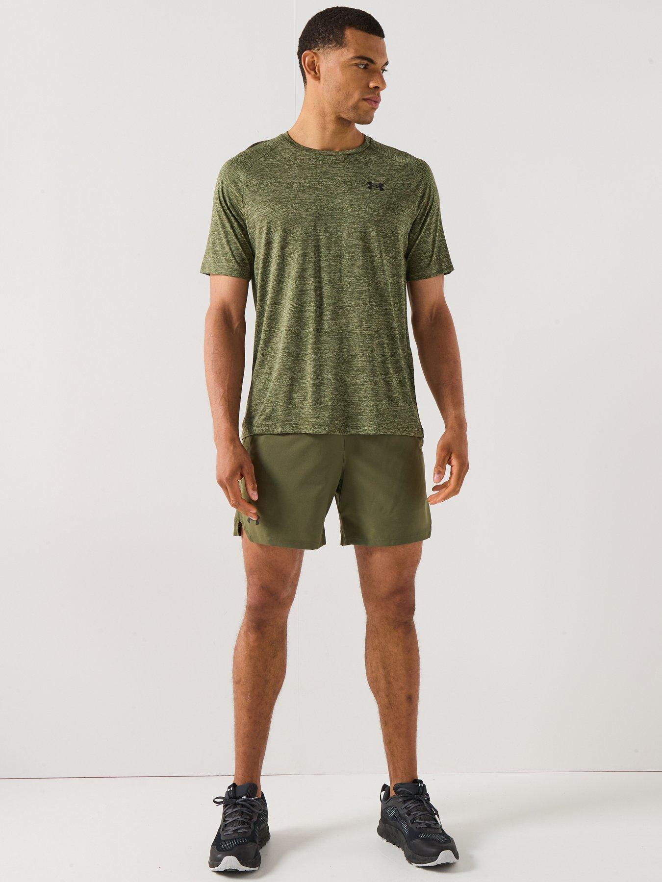  image of under-armour-mens-training-vanish-woven-6in-shorts-green