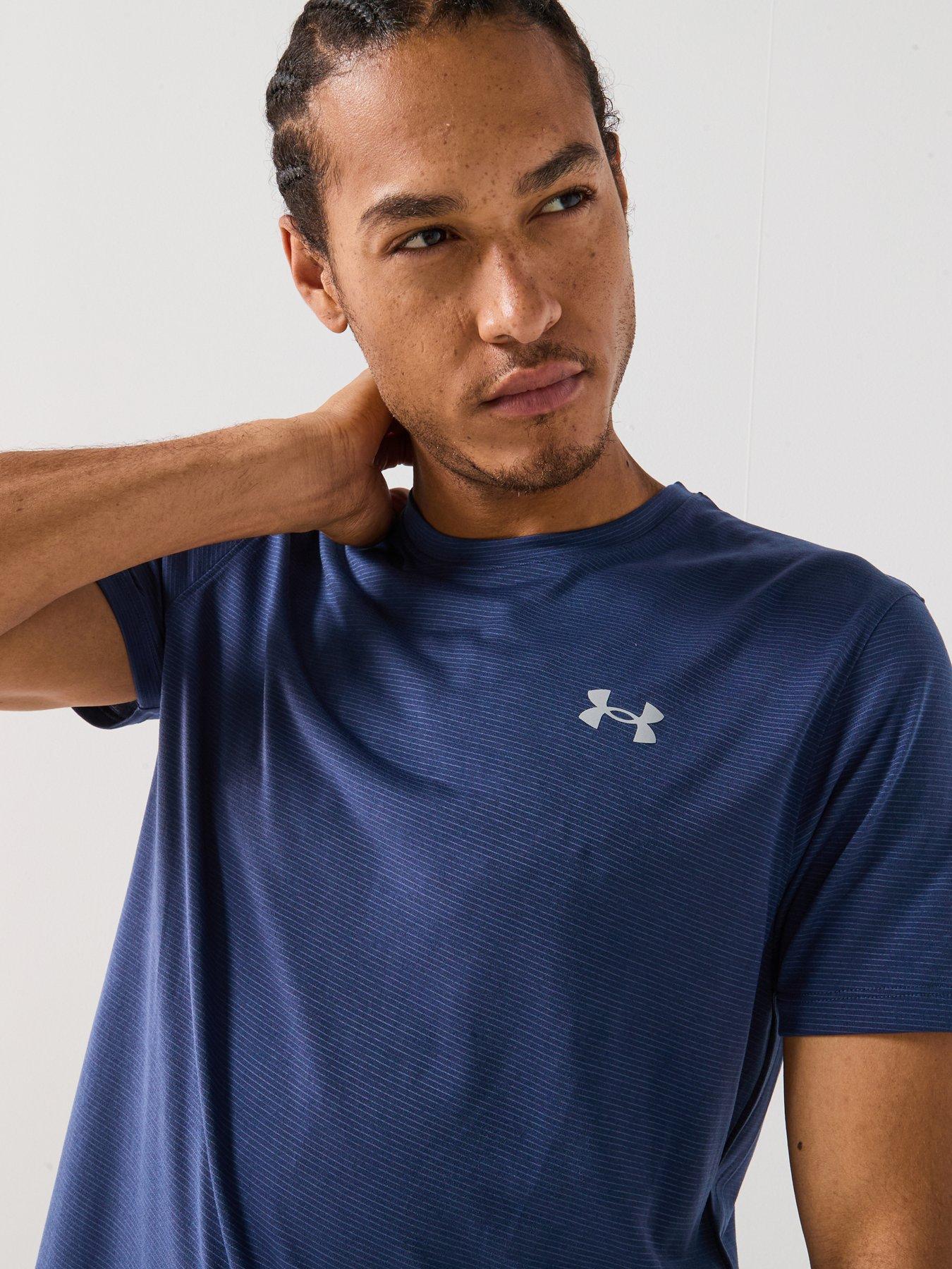 Image 4 of 5 of UNDER ARMOUR Mens Running Launch T-Shirt - Navy