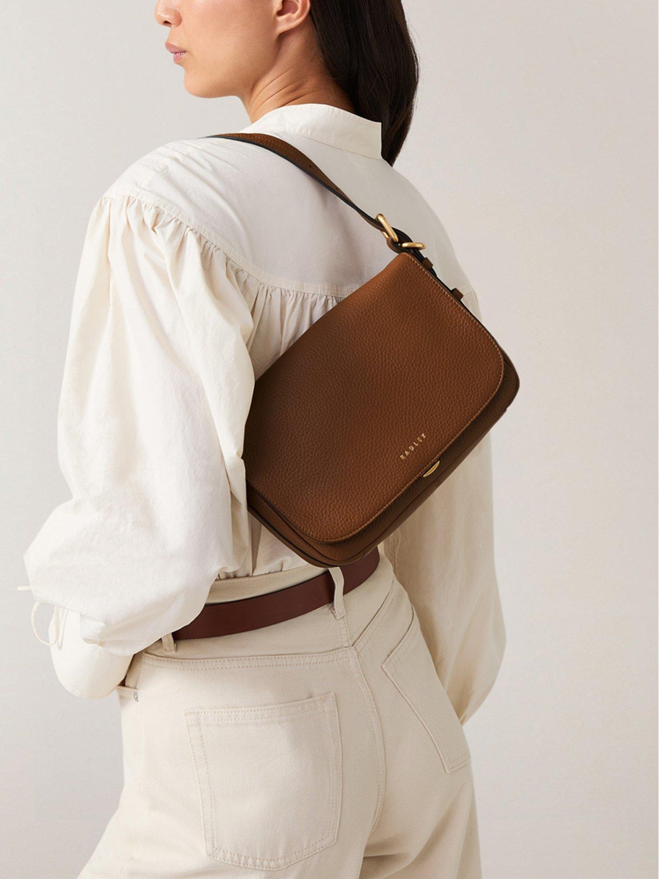 Image 1 of 5 of Radley Grafton Street Small Flapover Crossbody - Saddle