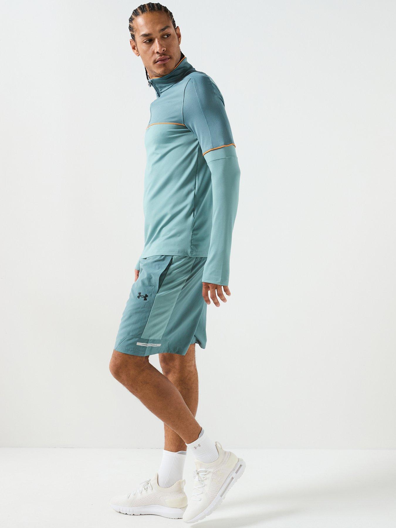  image of under-armour-mens-training-tech-utility-shorts-green