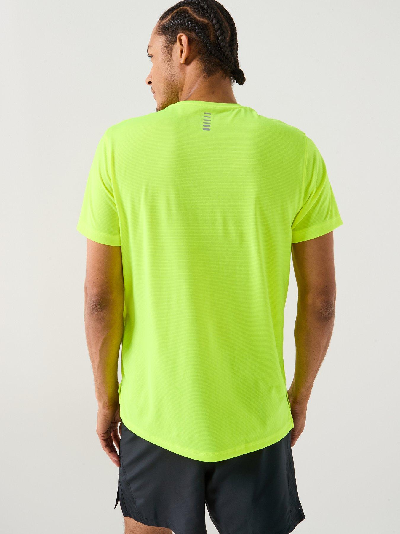 Image 2 of 5 of UNDER ARMOUR Mens Running Launch T-Shirt - Yellow