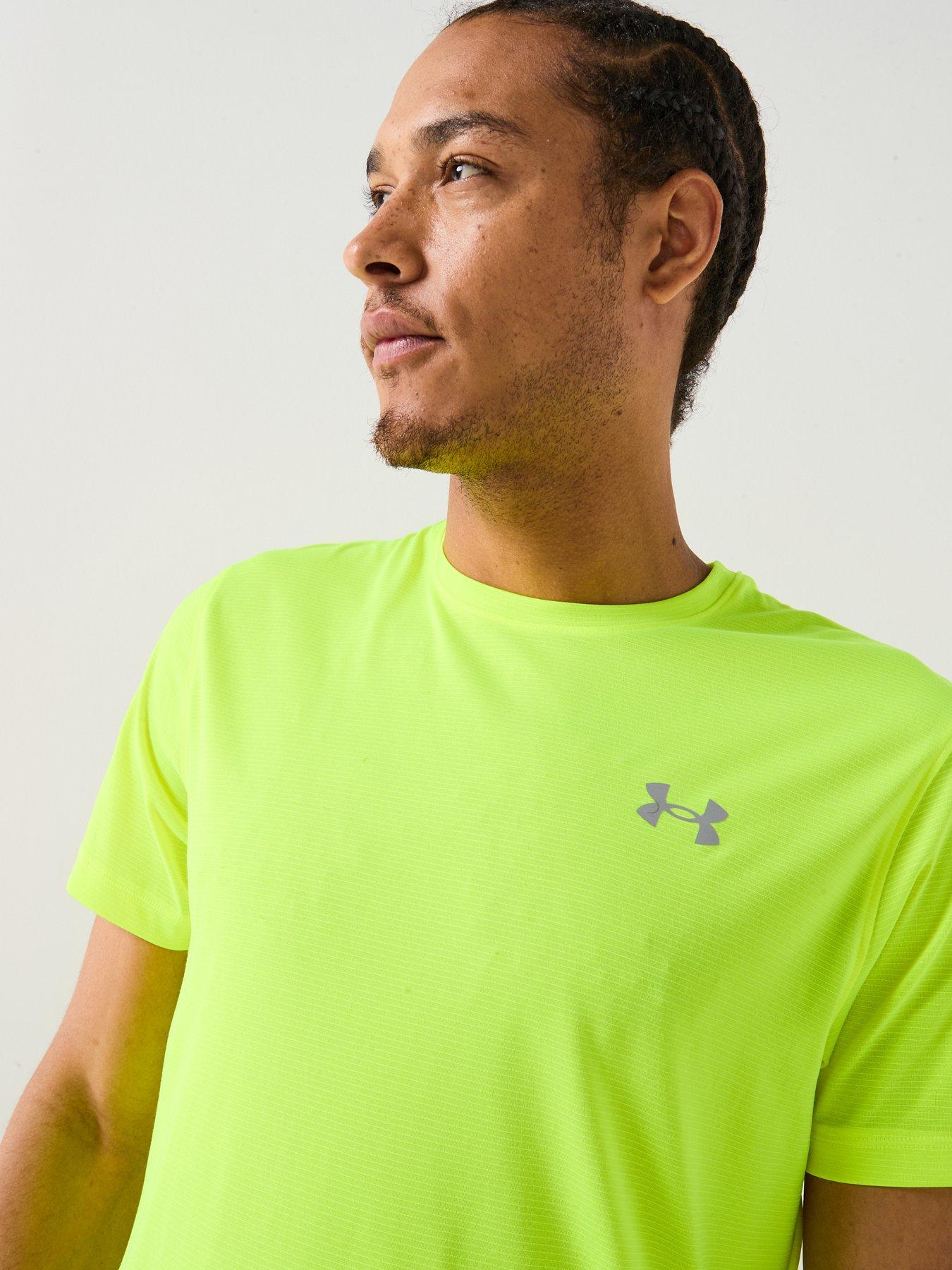 Image 4 of 5 of UNDER ARMOUR Mens Running Launch T-Shirt - Yellow