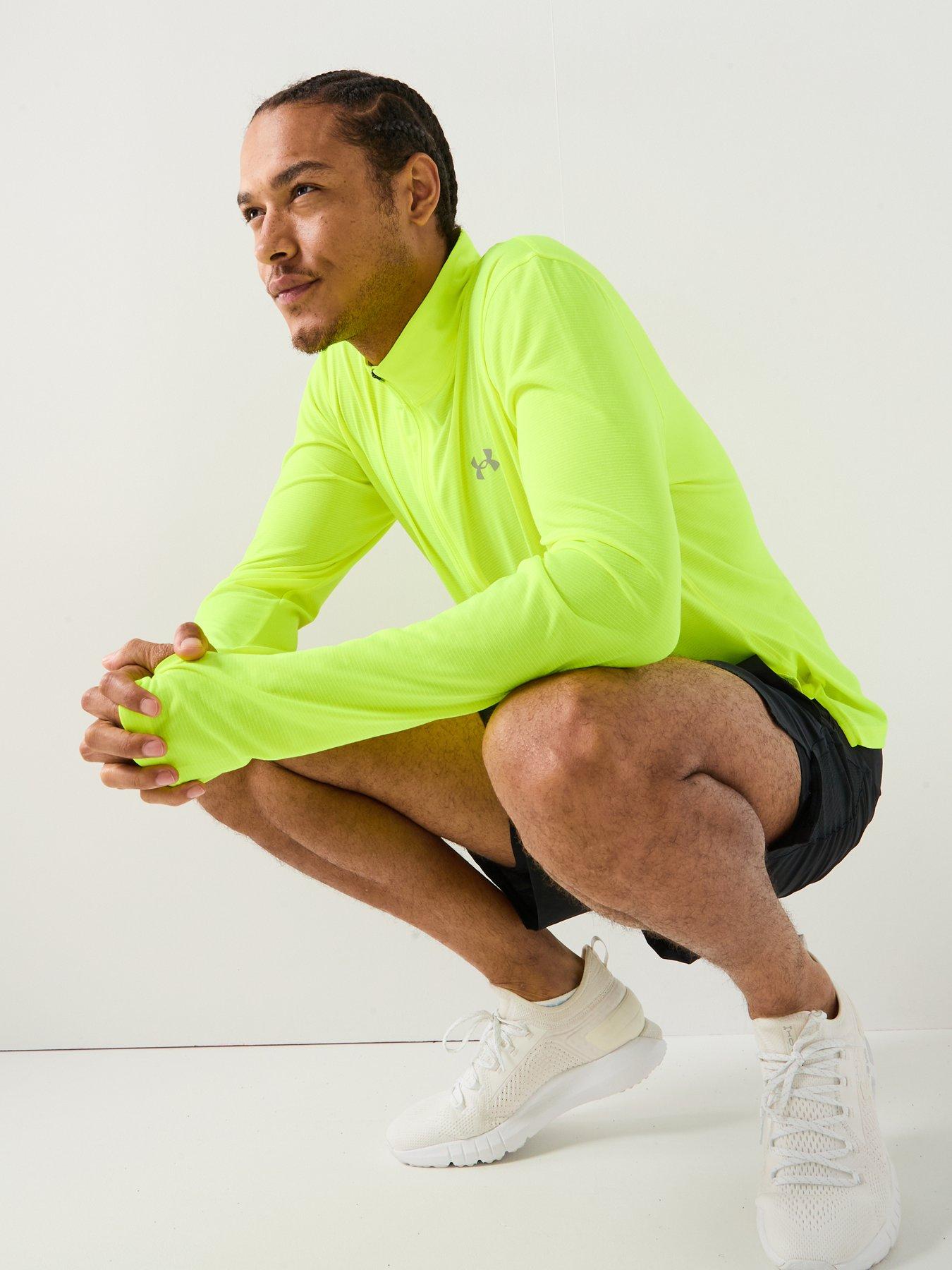 Image 6 of 6 of UNDER ARMOUR Mens Running Launch 1/4 Zip Top - Yellow