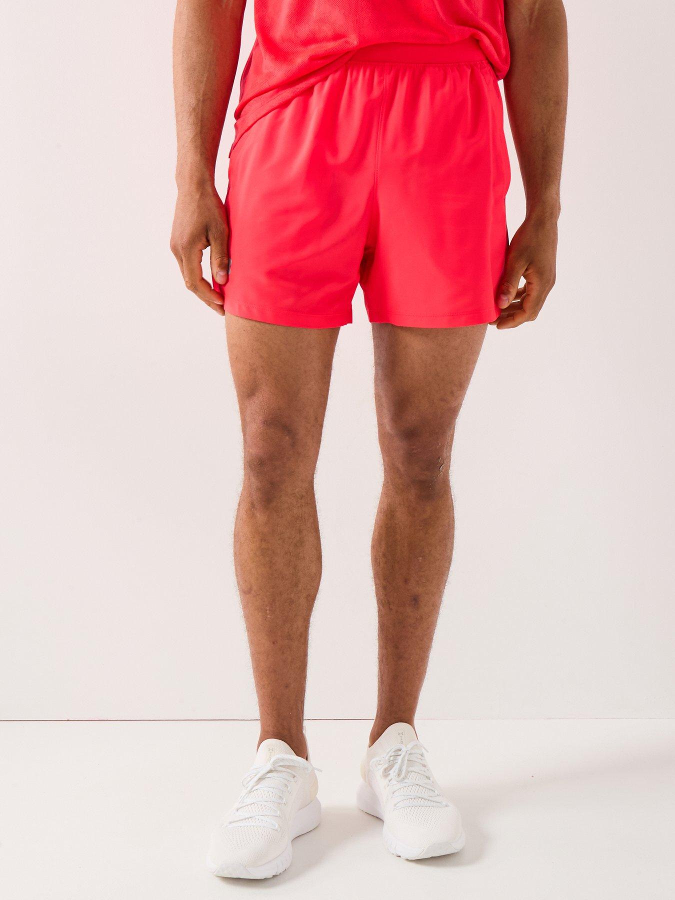 Image 1 of 6 of UNDER ARMOUR Mens Running Launch 5Inch Shorts - Red