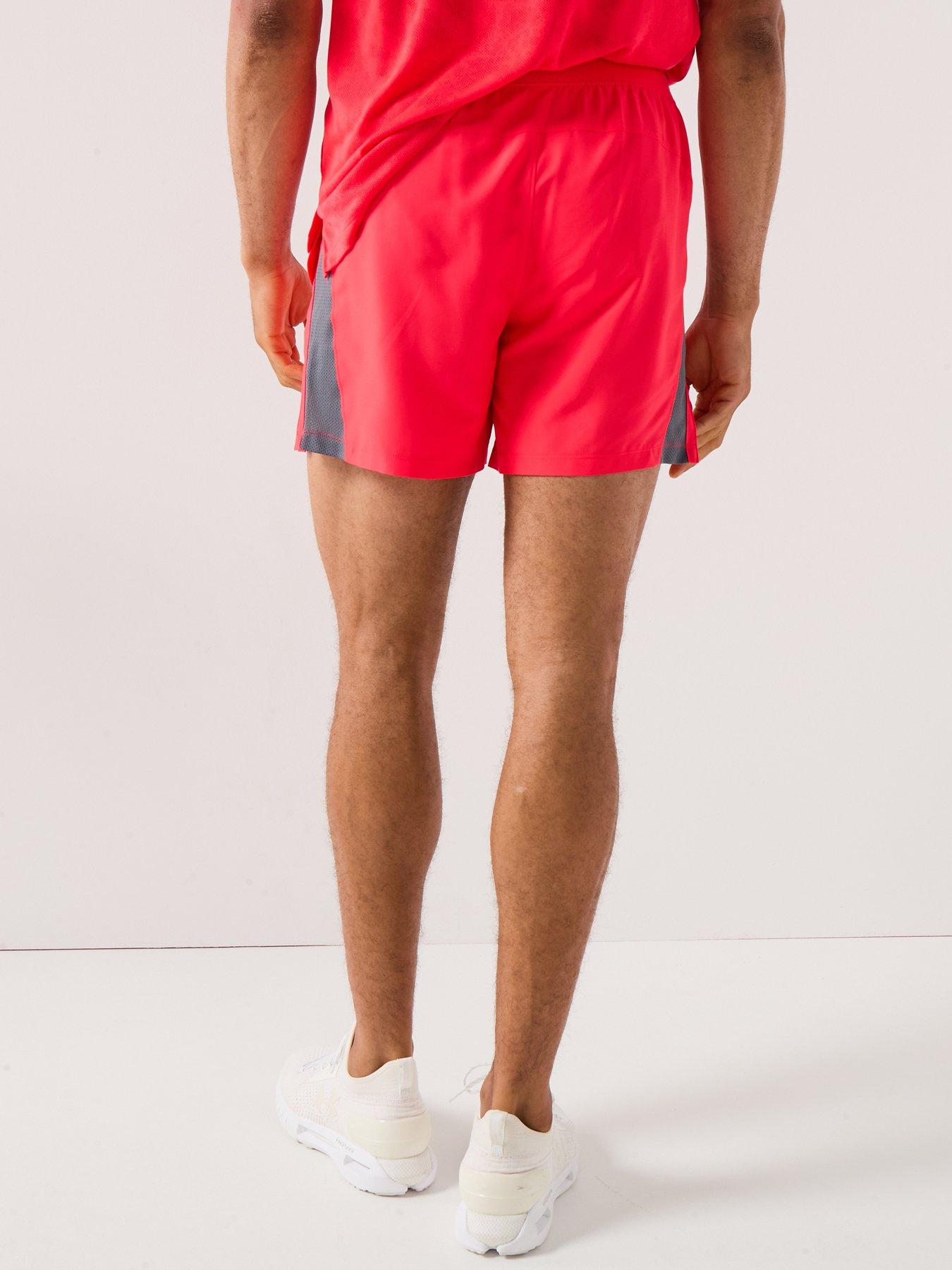 Image 2 of 6 of UNDER ARMOUR Mens Running Launch 5Inch Shorts - Red