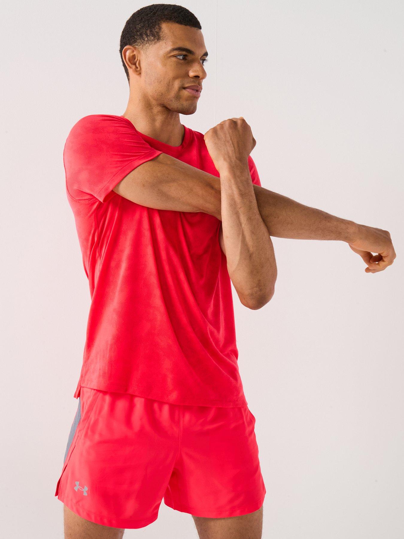 Image 6 of 6 of UNDER ARMOUR Mens Running Launch 5Inch Shorts - Red