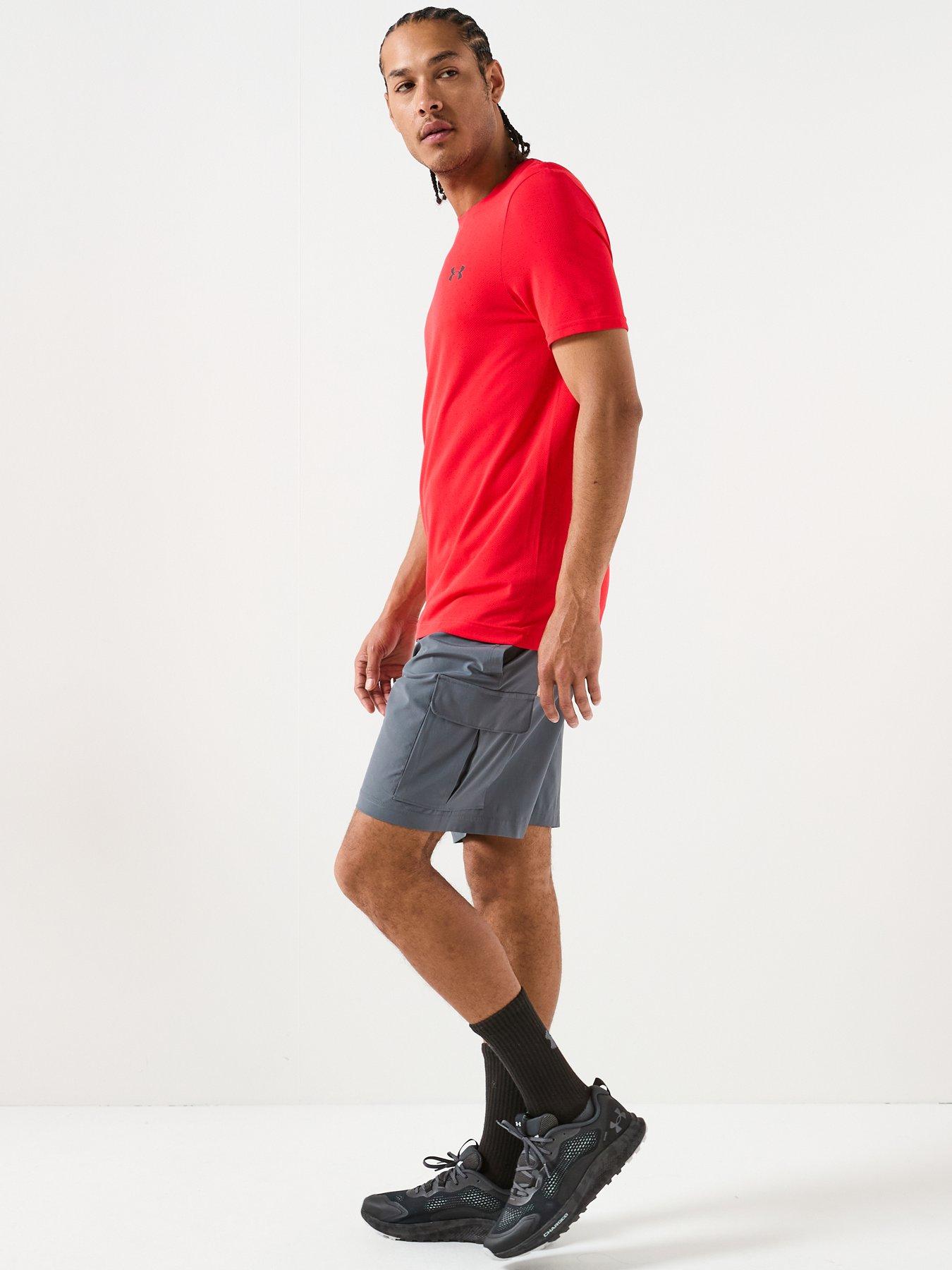  image of under-armour-mens-training-vanish-seamless-novelty-t-shirt-red
