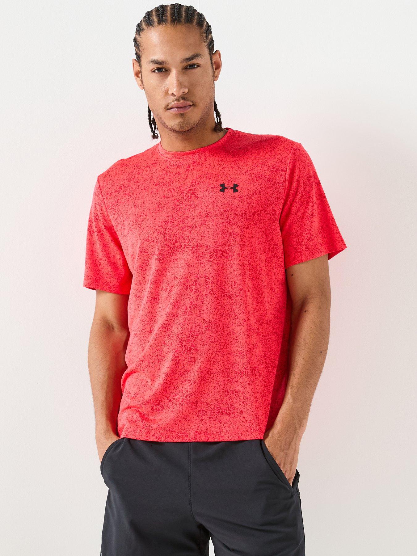  image of under-armour-mens-training-tech-pixelate-t-shirt-red