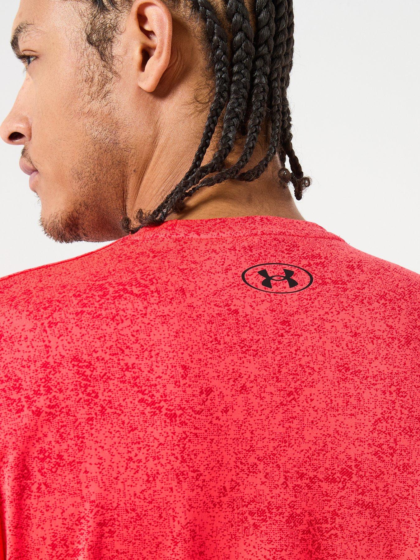  image of under-armour-mens-training-tech-pixelate-t-shirt-red