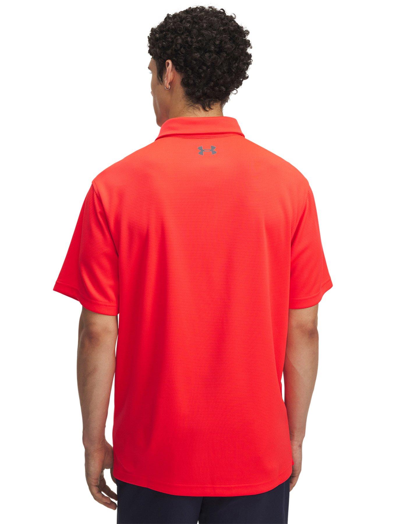 Image 2 of 2 of UNDER ARMOUR Mens Golf Tech Polo - Red