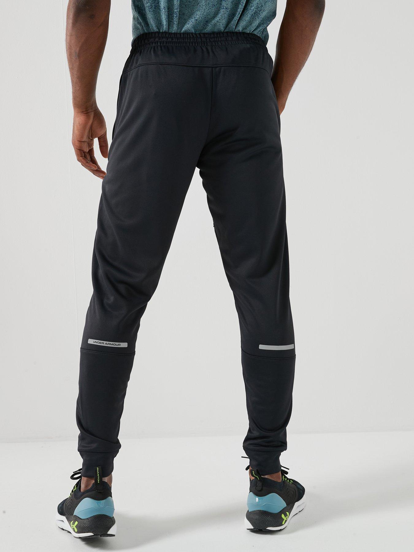 stillFront image of under-armour-mens-training-armour-fleece-pro-utility-pants-blackwhite