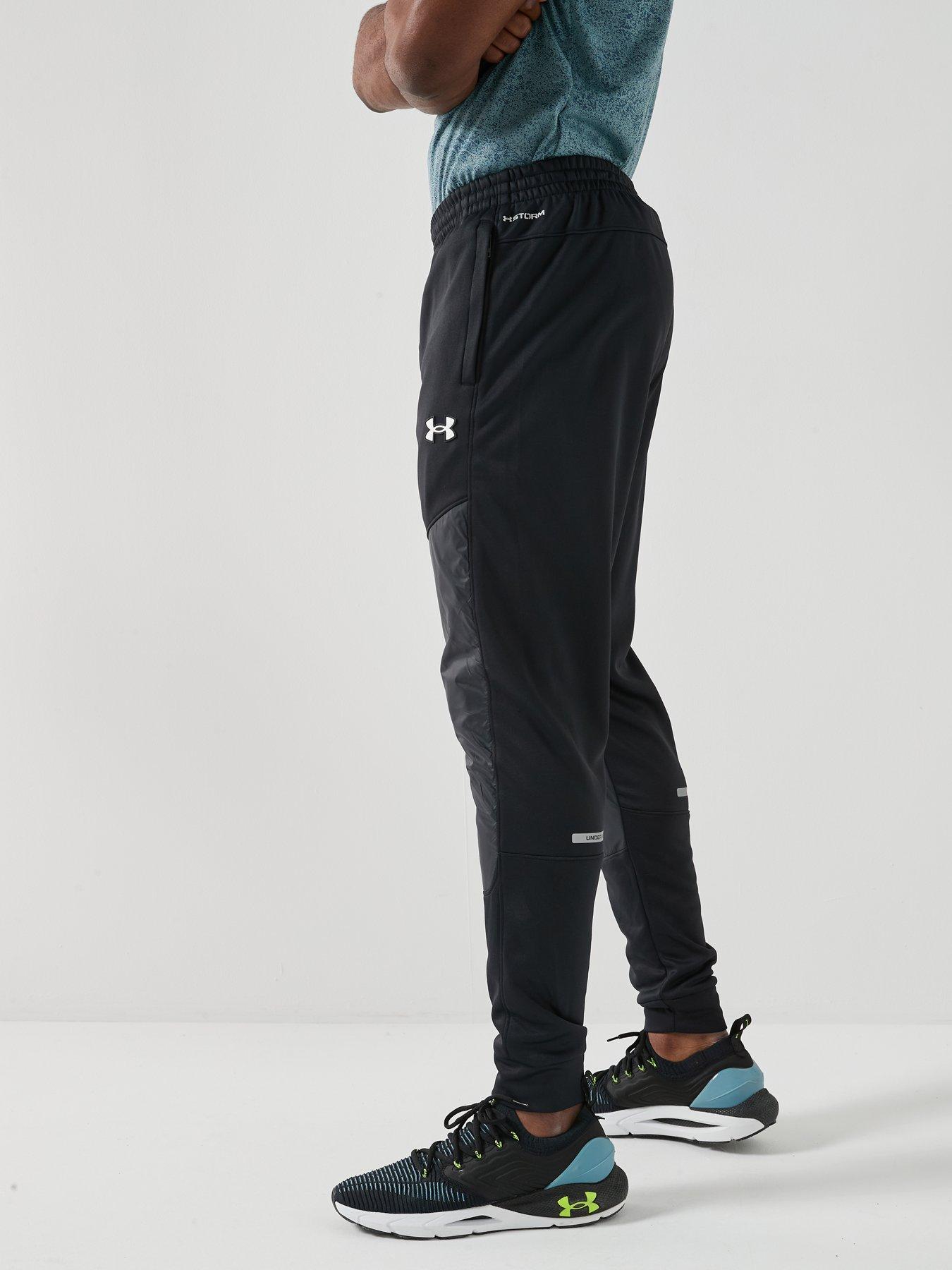  image of under-armour-mens-training-armour-fleece-pro-utility-pants-blackwhite