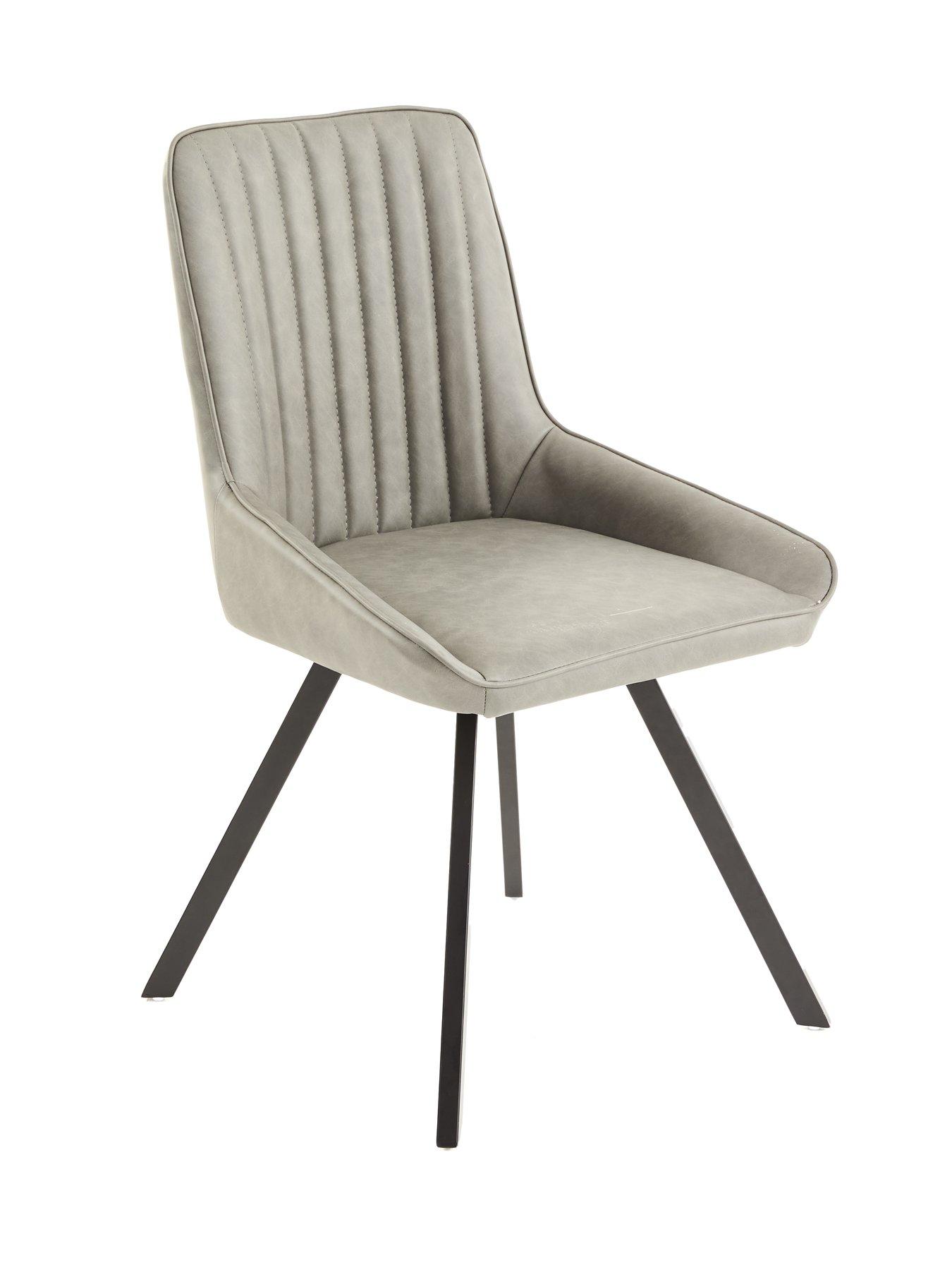  image of very-home-oslo-180cm-rectangular-dining-table-amp-4-marlow-faux-leather-chairs-fscreg-certified