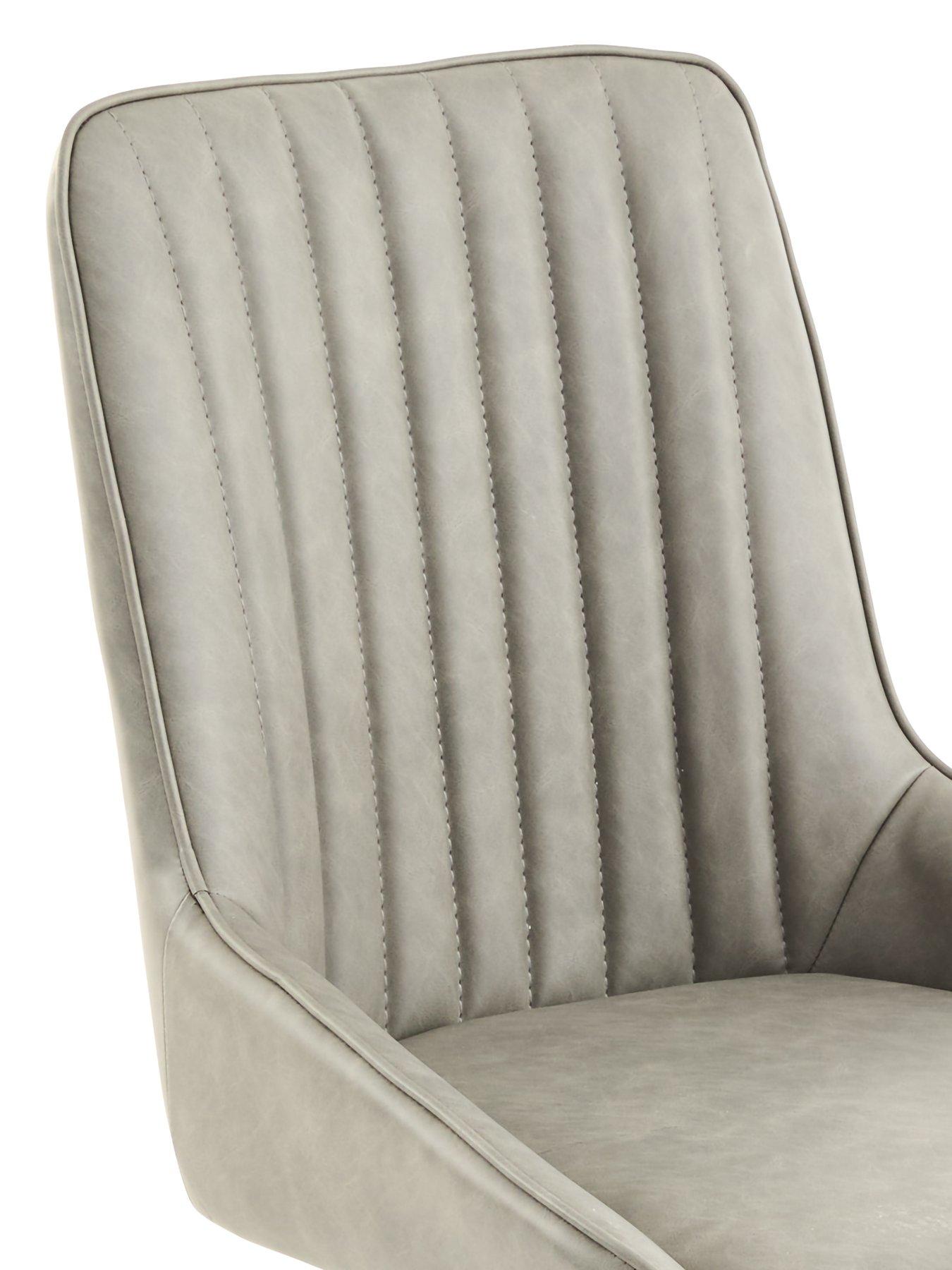  image of very-home-oslo-180cm-rectangular-dining-table-amp-4-marlow-faux-leather-chairs-fscreg-certified