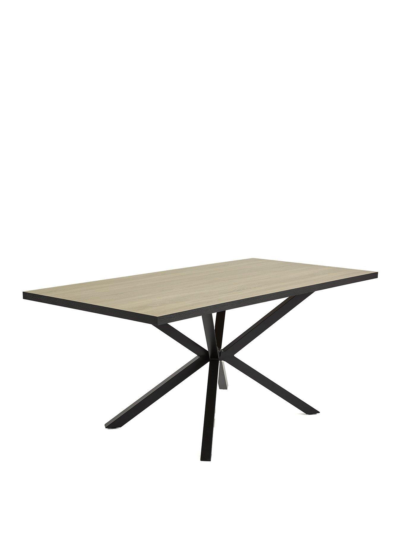 Image 3 of 7 of The Very Collection Oslo 180cm Rectangular Dining Table &amp; 4 Marlow Boucle Chairs - FSC&reg; Certified