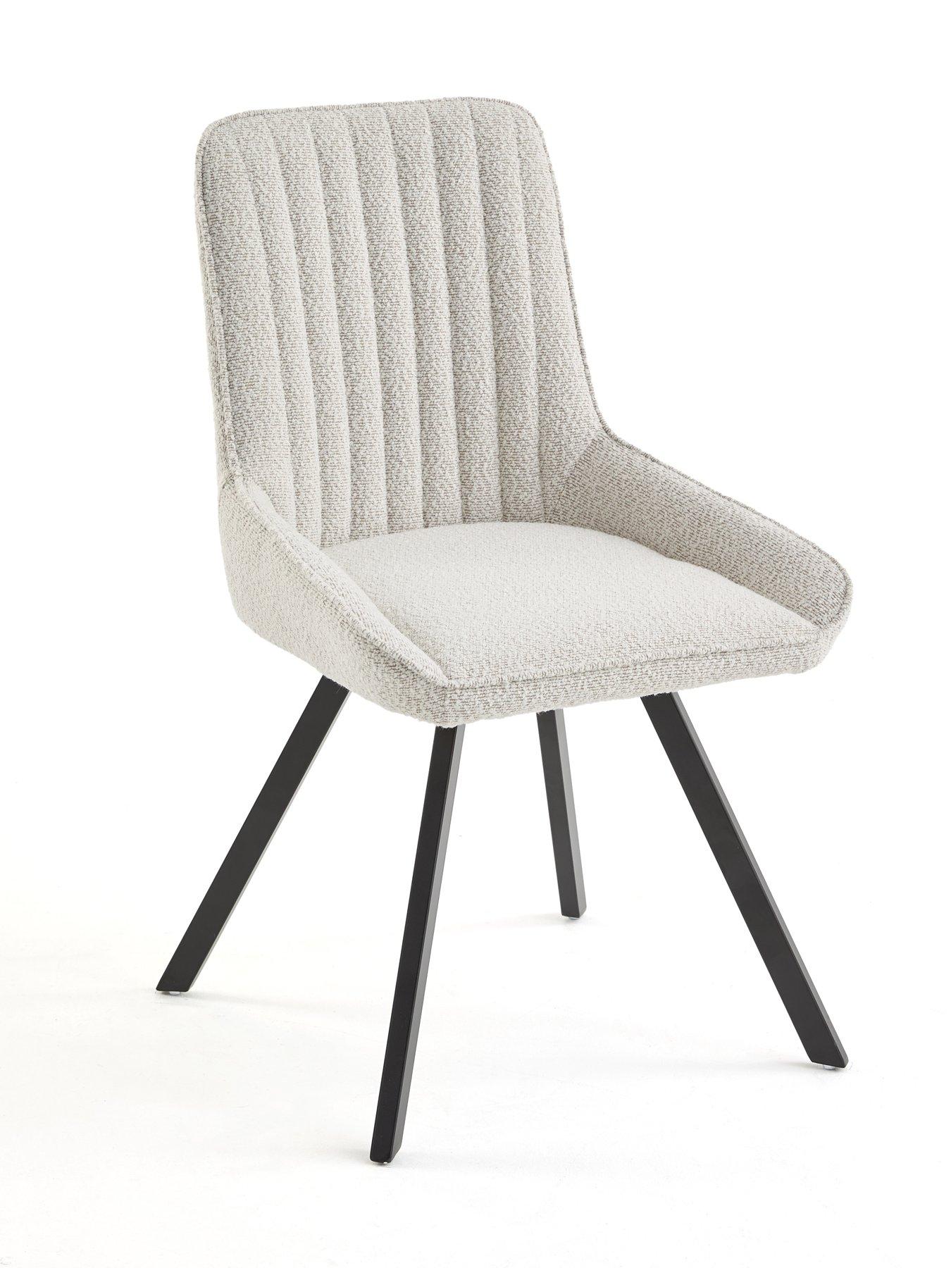 Image 4 of 7 of The Very Collection Oslo 180cm Rectangular Dining Table &amp; 4 Marlow Boucle Chairs - FSC&reg; Certified