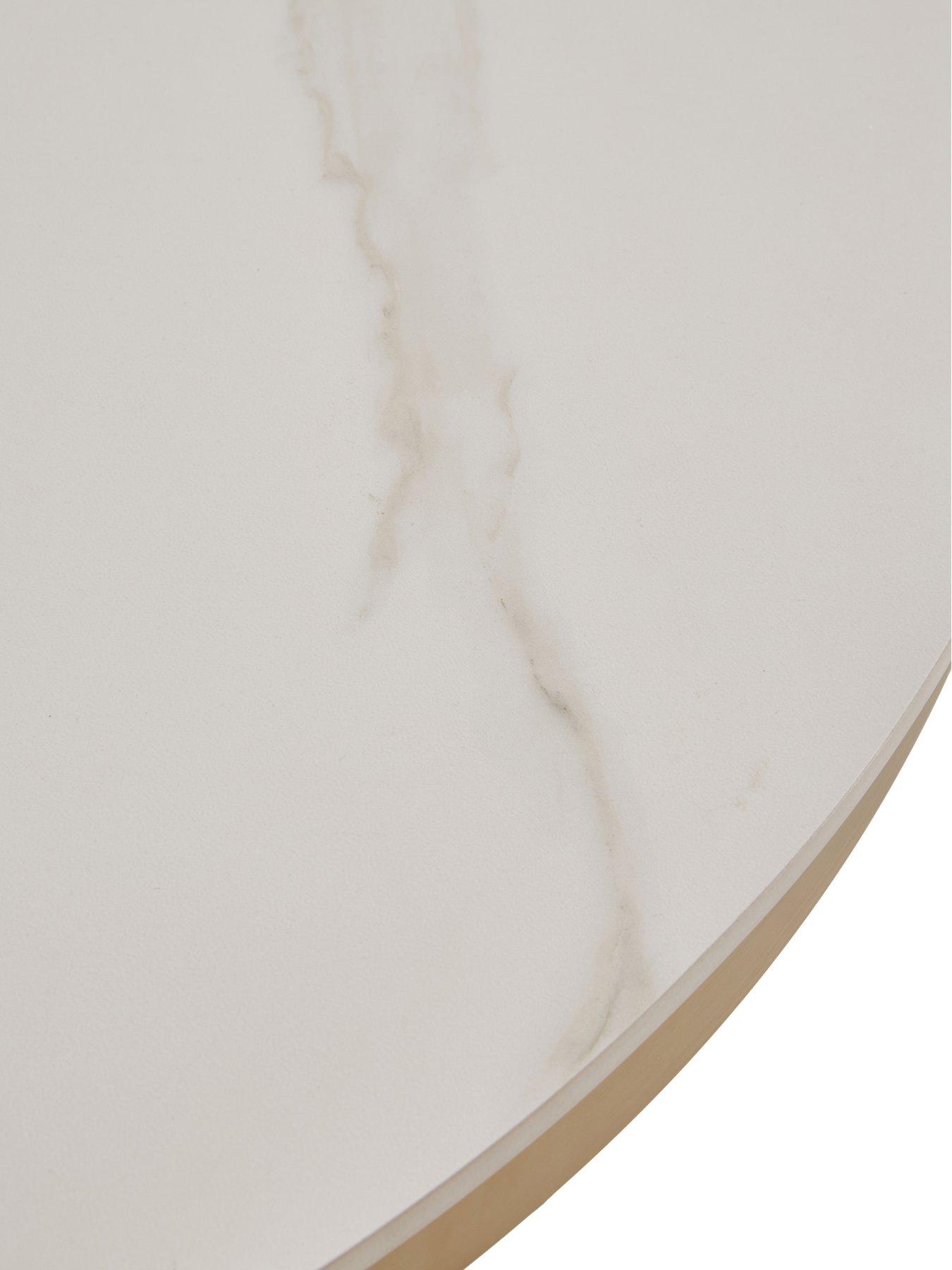  image of very-home-savannah-120cm-round-ceramic-dining-table-amp-4-nala-dining-chairs-fscreg-certified