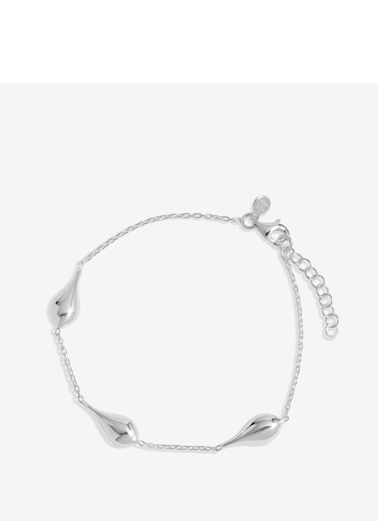  image of simply-silver-sterling-silver-925-polished-nugget-orb-bracelet