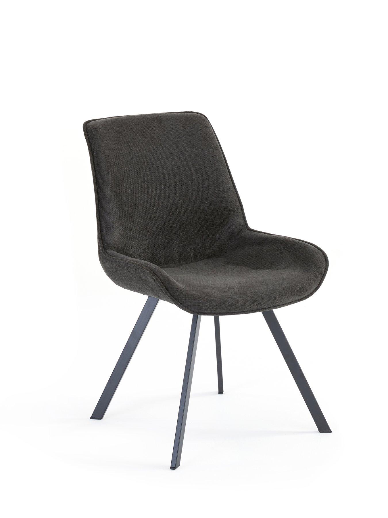 Image 6 of 7 of Very Home Kaia Chevron 160cm Dining Table &amp; 4 Lucia Charcoal Chairs - FSC&reg; Certified