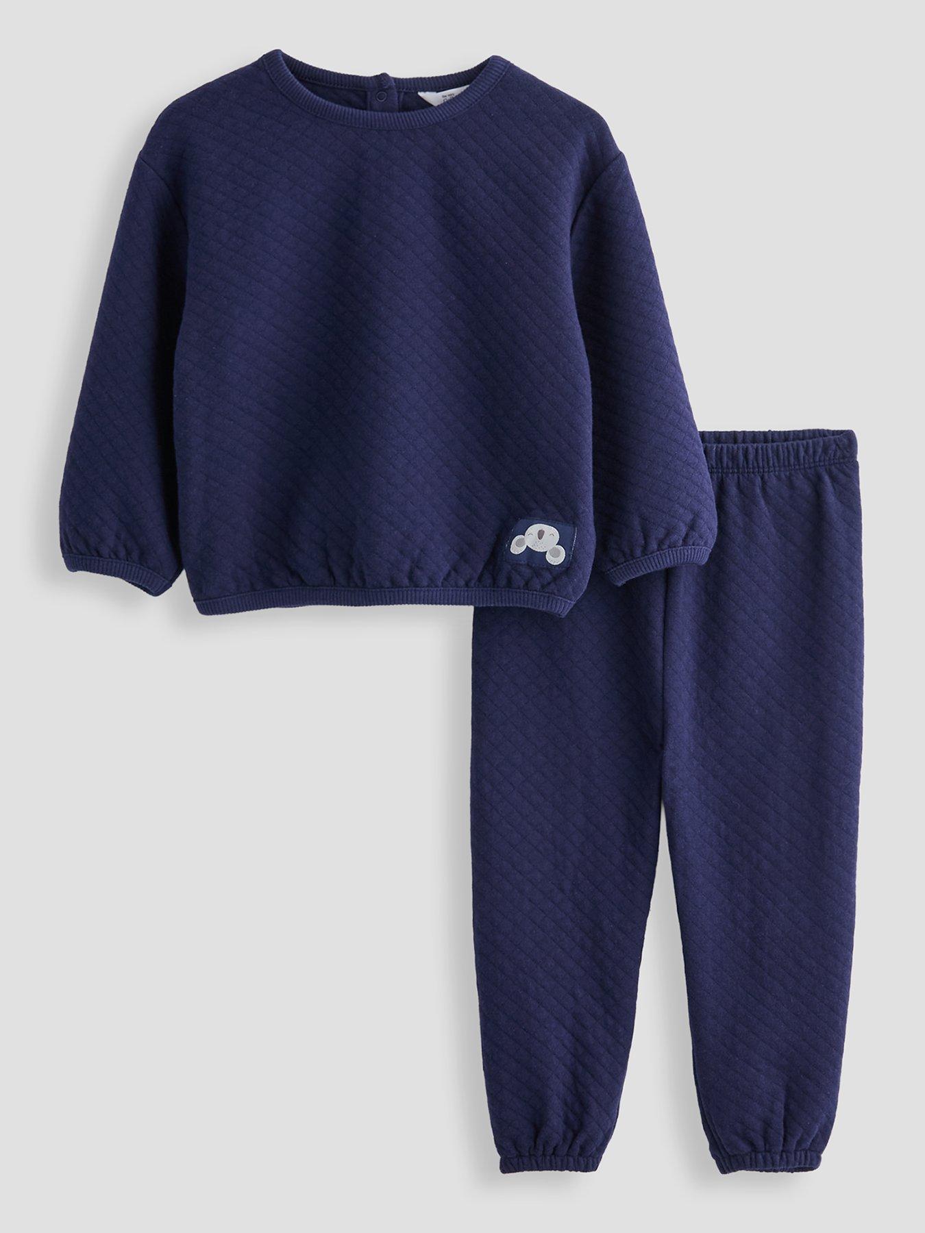 Image 1 of 5 of The Very Collection Baby Boys Quilted Jogger Set - Navy