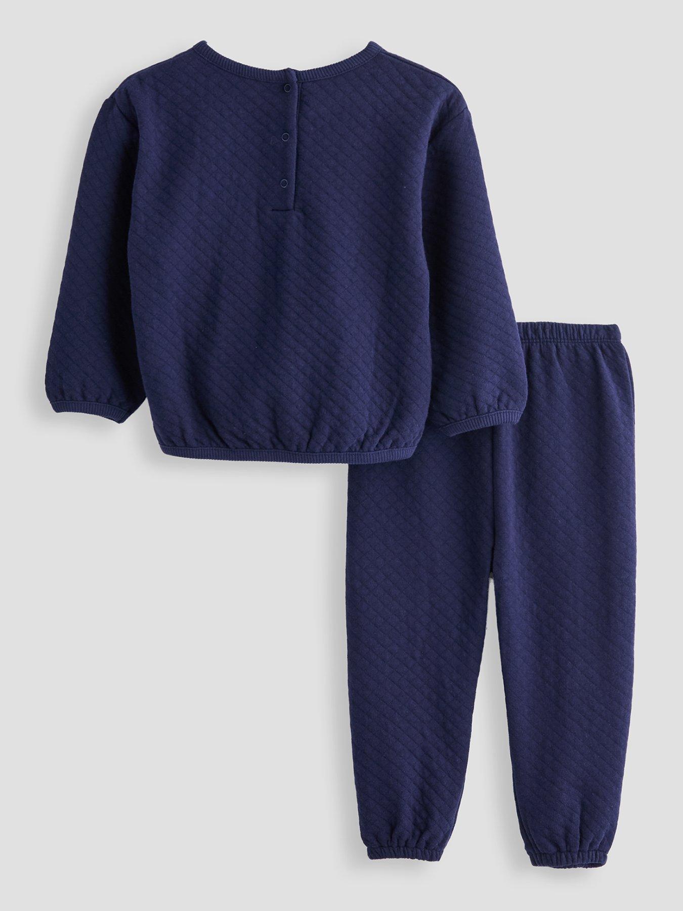 Image 2 of 5 of The Very Collection Baby Boys Quilted Jogger Set - Navy