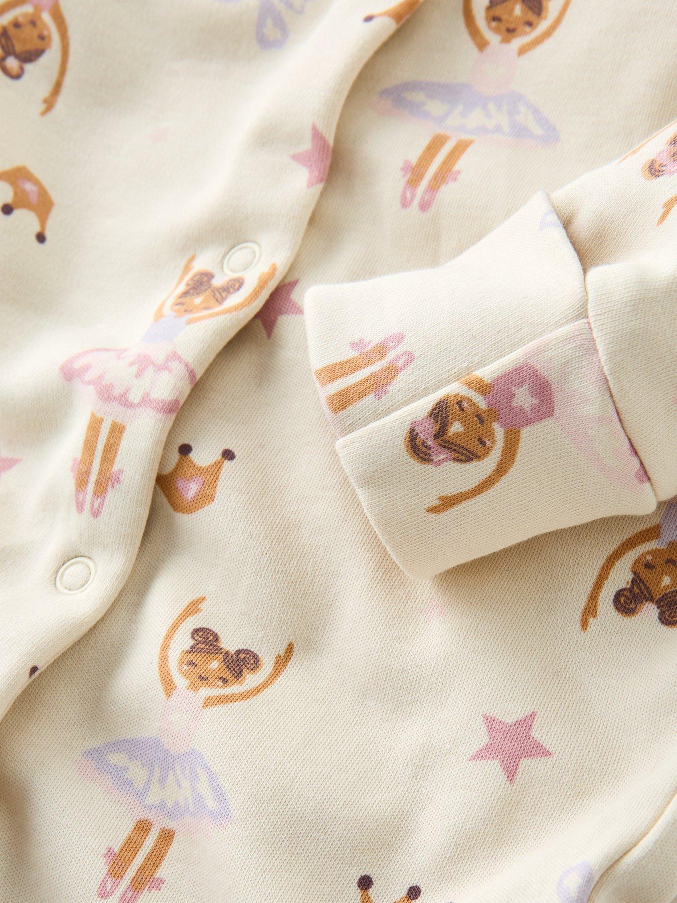 Image 2 of 5 of The Very Collection Baby Girls Ballerina Print Layette - Blue