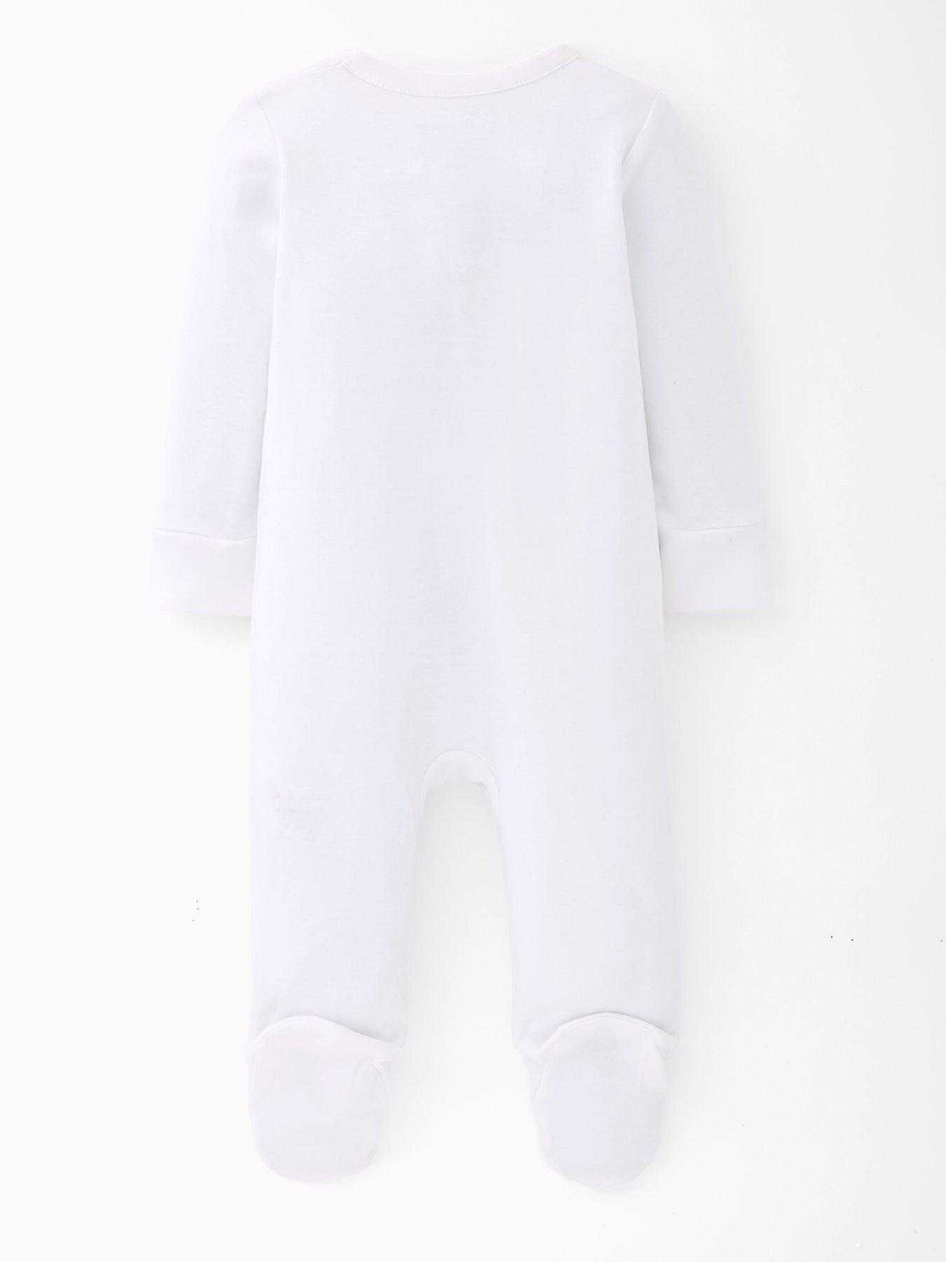  image of the-very-collection-unisex-born-in-2026-sleepsuit-white