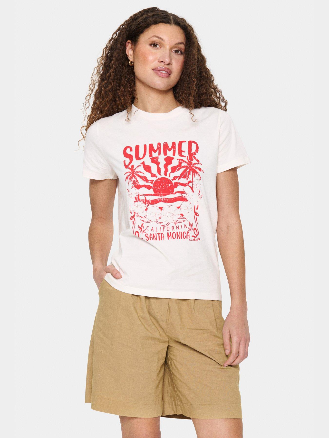 front image of saint-tropez-kuvi-t-shirt-white
