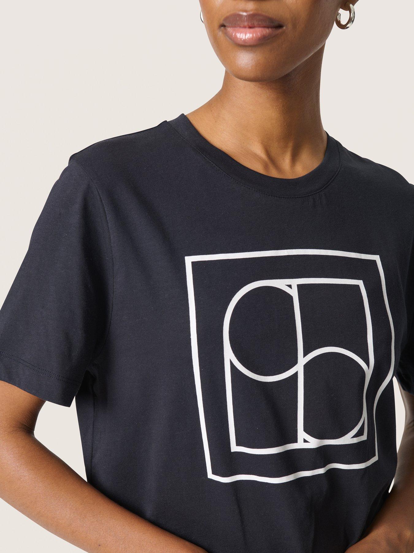  image of soaked-in-luxury-varga-short-sleeve-t-shirt-navy