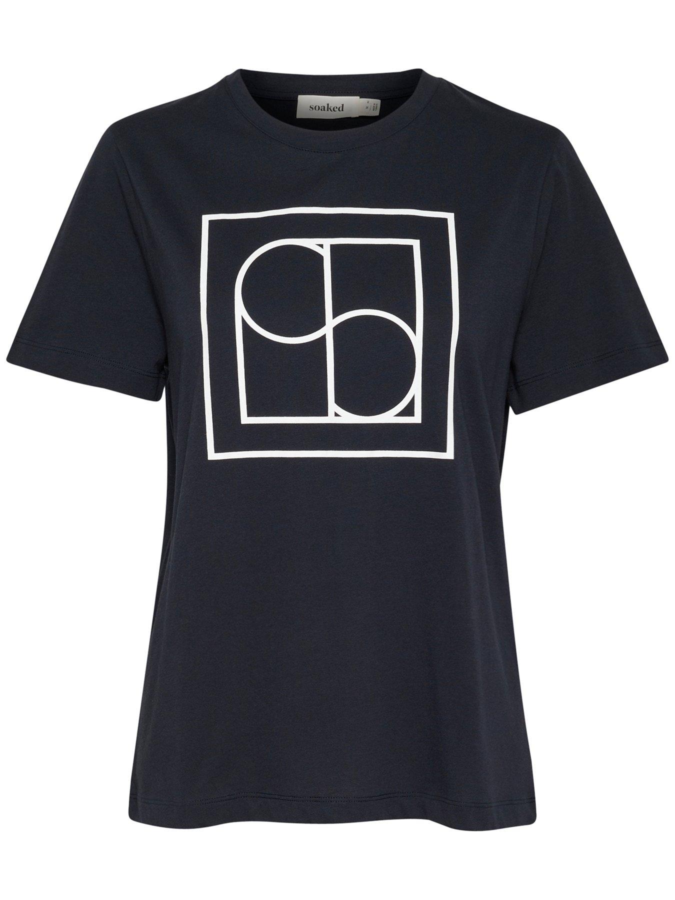  image of soaked-in-luxury-varga-short-sleeve-t-shirt-navy