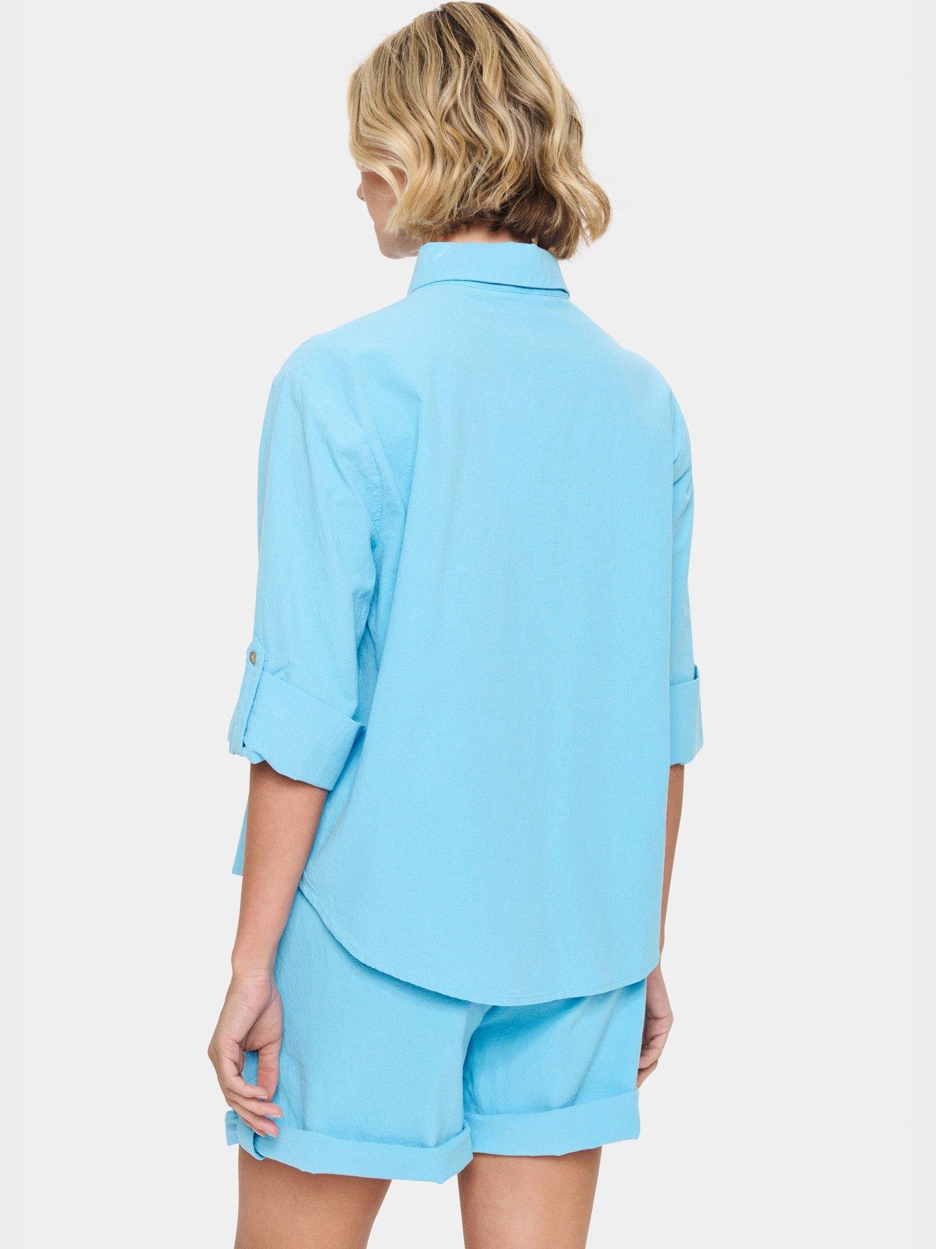 stillFront image of saint-tropez-zalinda-shirt-blue