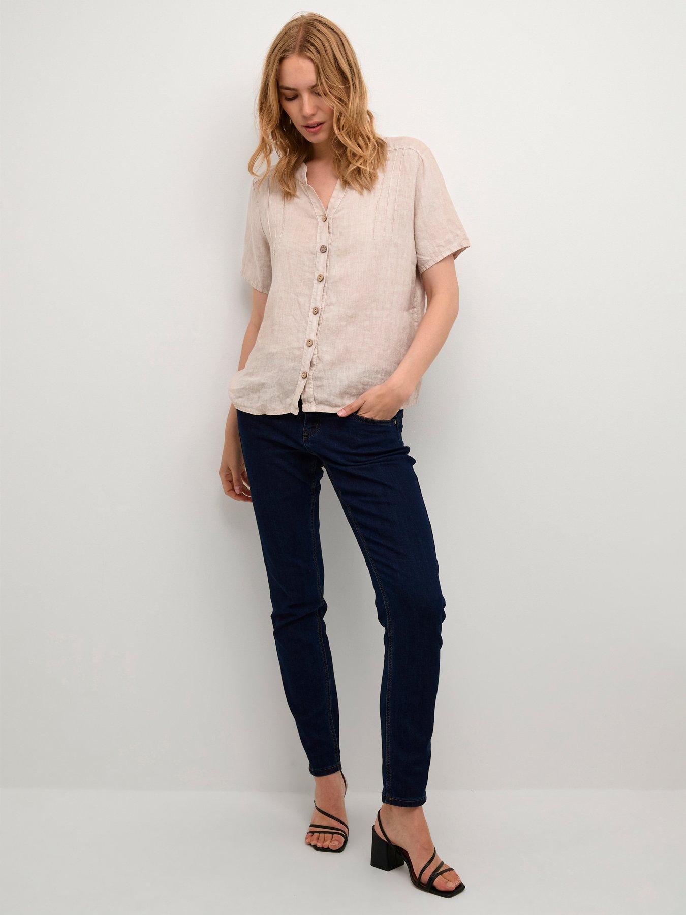  image of cream-bellis-linen-shirt-neutral