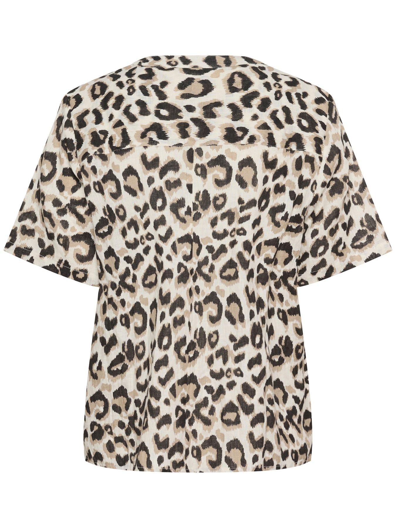  image of cream-bellis-linen-shirt-multi