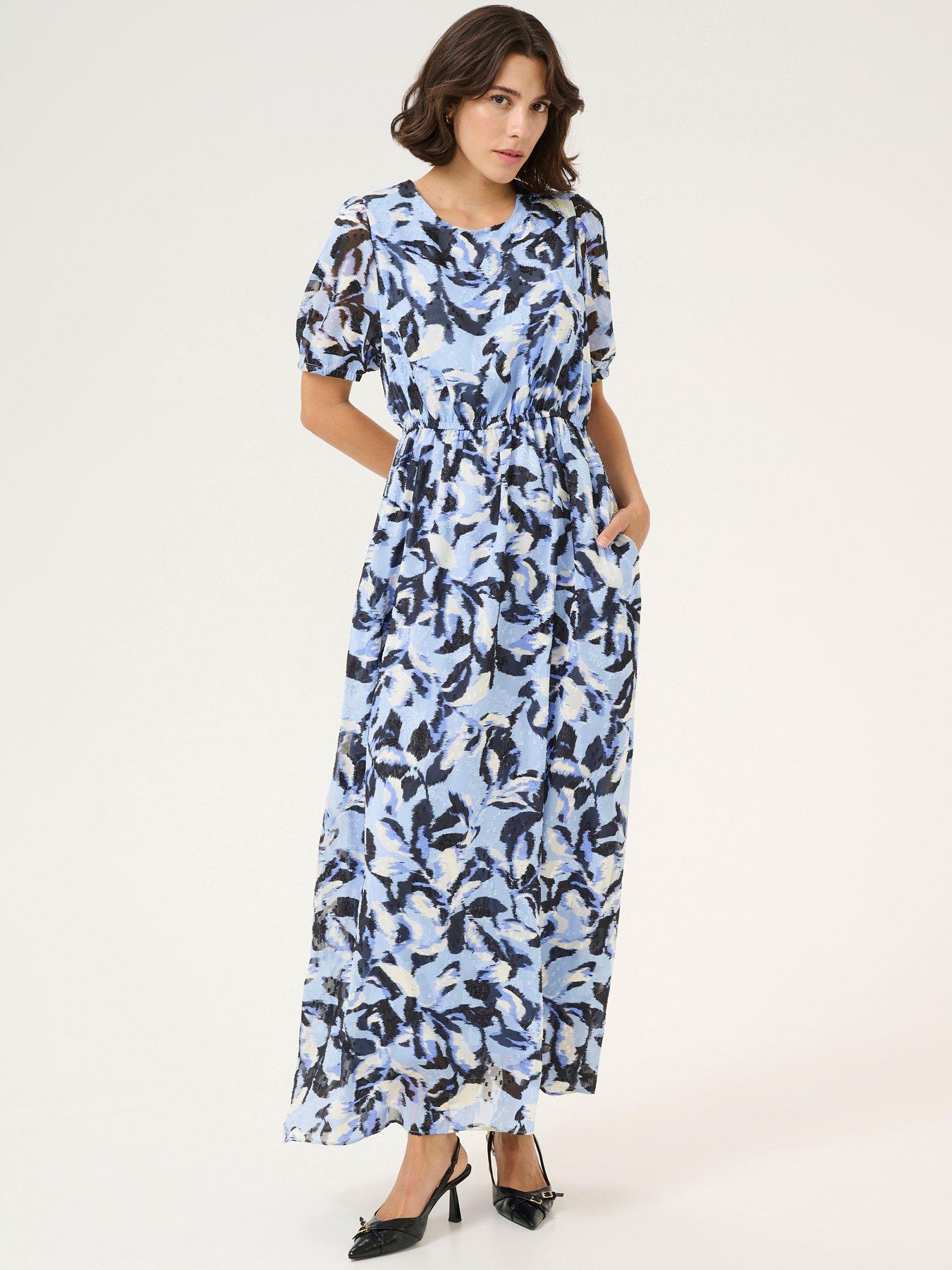 undefined Elina Maxi Dress - Blue