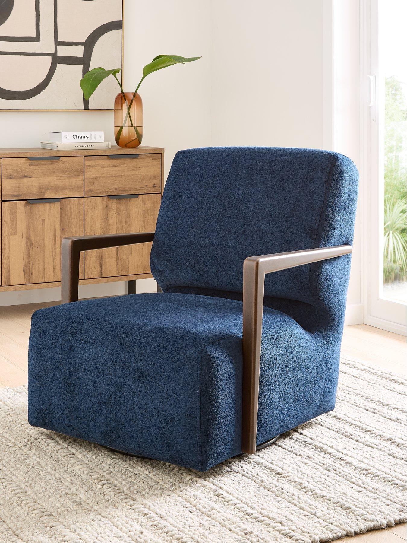 undefined Lyla Fabric Swivel Chair - Made to Order in the UK