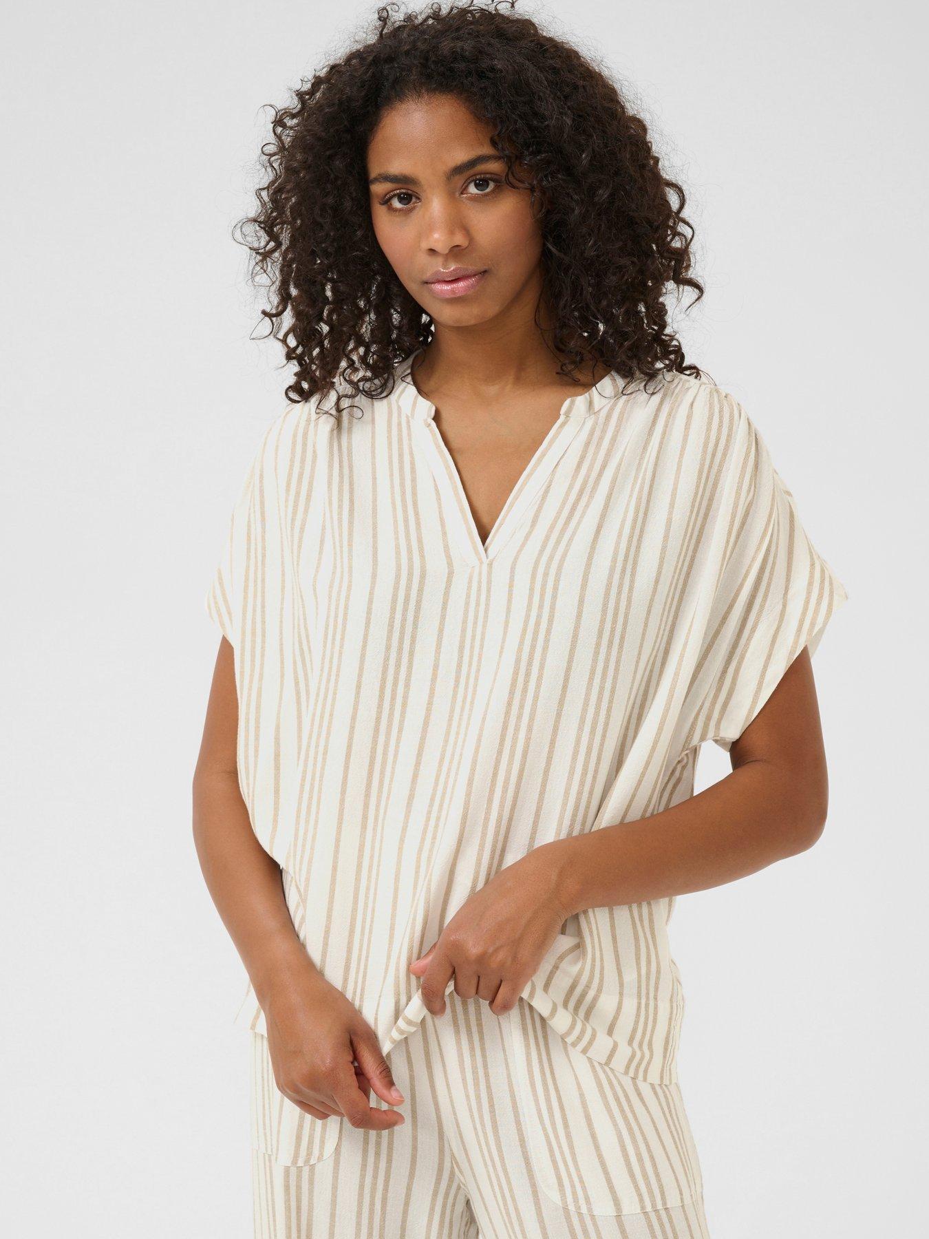 kaffe-milia-blouse-beige