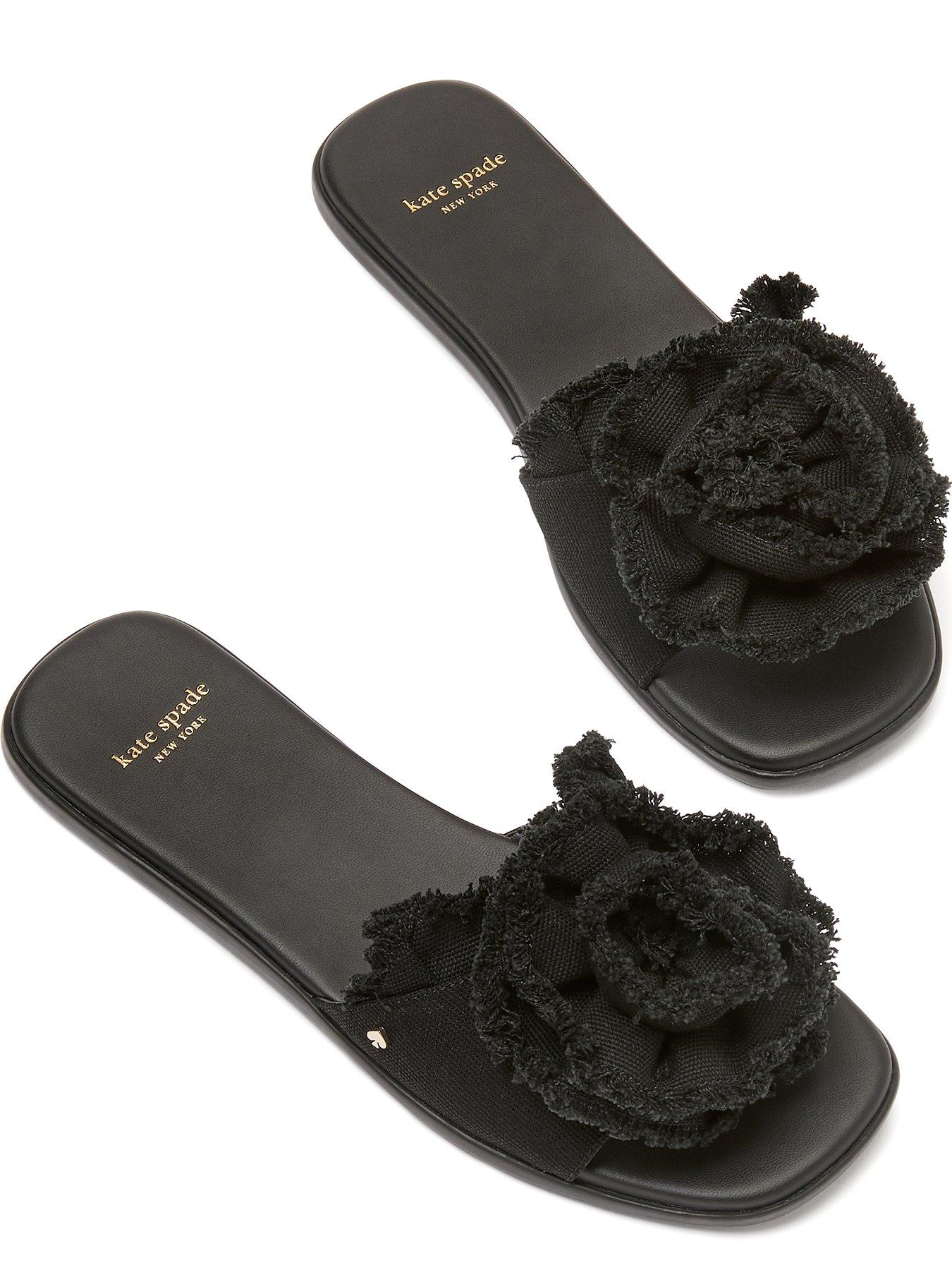Image 4 of 4 of Kate Spade New York Flourish Canvas Flat Sandal