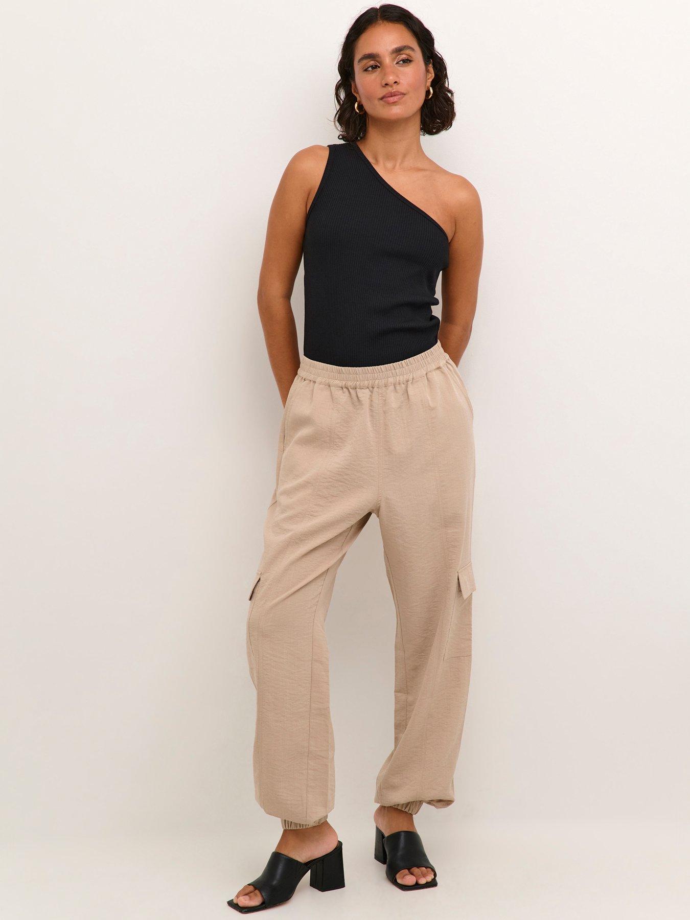  image of kaffe-pia-one-shoulder-top-black