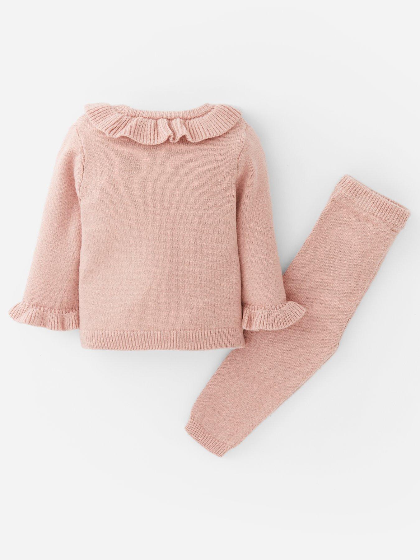  image of the-very-collection-fluted-sleeve-legging-set-pink